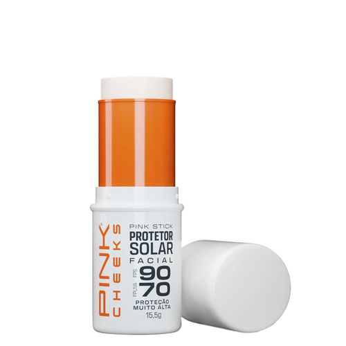 Protetor Solar Facial Pink Cheeks Pink Stick FPS 90 FPUVA 70 Incolor 5Km 14g Incolor