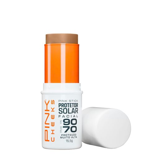 Protetor Solar Facial com Cor Pink Cheeks Pink Stick FPS 90 FPUVA 70 42Km 15,5g 42Km
