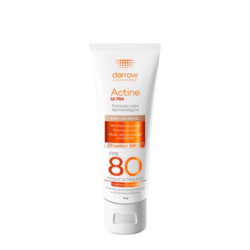 Protetor Solar Facial Darrow Actine Ultra Cor Universal FPS 80 40 g Cor Universal