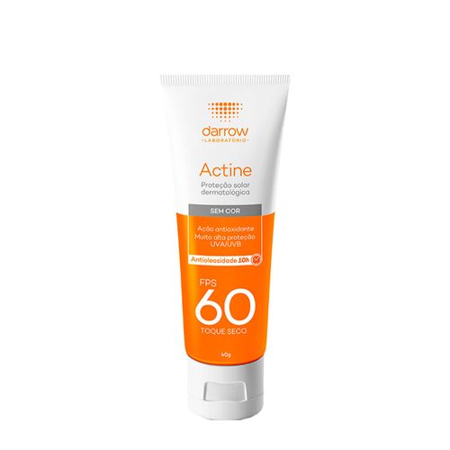 Protetor Solar Facial Darrow Actine FPS 60 40g Sem Cor