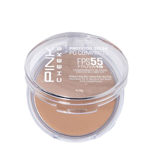 Pó Compacto Pink Cheeks Proteção Solar com Maquiagem Fps55 Fpuva19 Cor P20 11,4g Cor P20