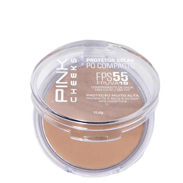 Pó Compacto Pink Cheeks Proteção Solar com Maquiagem Fps55 Fpuva19 Cor P20 11,4g Cor P20