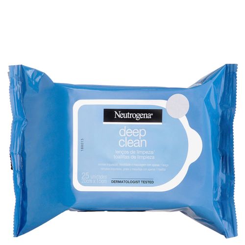 Lenço Demaquilante Neutrogena Deep Clean 25 Unidades 25 unidades