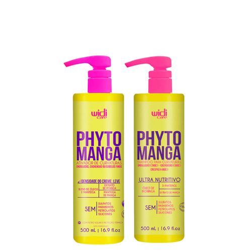 Kit Widi Care Curvaturas Phytomanga Shampoo 500ml + Ativador de Curvaturas 500ml Kit