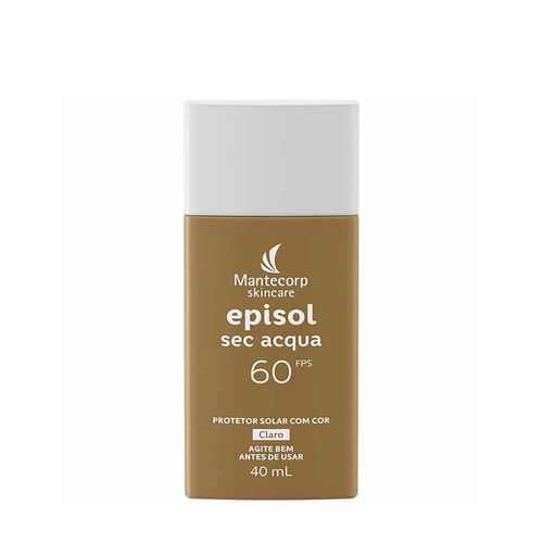 Protetor Solar Mantecorp Episol Sec Acqua FPS 60 Claro 40ml Claro