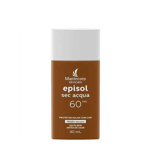Protetor Solar Mantecorp Episol Sec Acqua FPS 60 Medio Escuro 40ml Médio Escuro