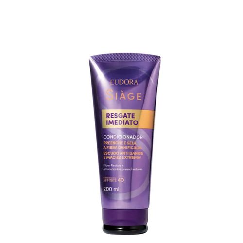 Condicionador Eudora Siàge Resgate Imediato 200ml Condicionador Eudora Siàge Resgate Imediato 200 ml