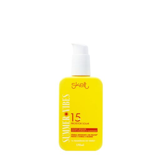 Protetor Solar Bronzeador Corporal Skelt Summer Vibes Fps 15 170ml 170 ml