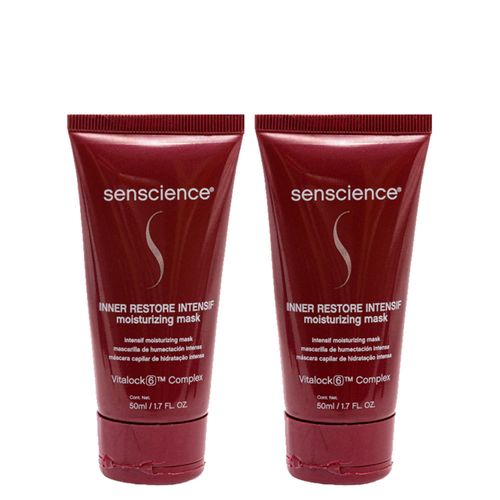 Kit Senscience Inner Restore Intensif - Máscara de Hidratação 50ml - 2 Unidades Kit