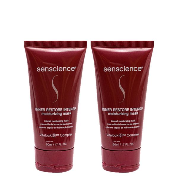 Kit Senscience Inner Restore Intensif - Máscara de Hidratação 50ml - 2 Unidades Kit