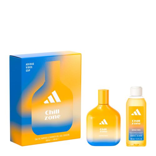Kit Perfume Adidas Vibes Chill Zone Unissex - Eau de Parfum 100ml + Gel de Banho 100ml Coffret