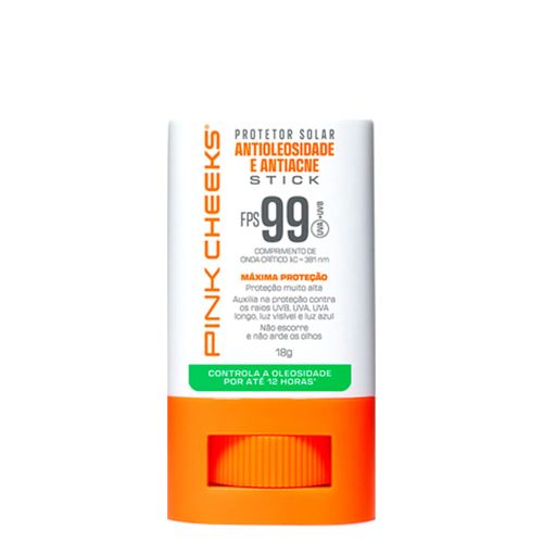 Proteção Solar Facial Pink Cheeks Antioleosidade e Antiacne FPS 99 18g 18g