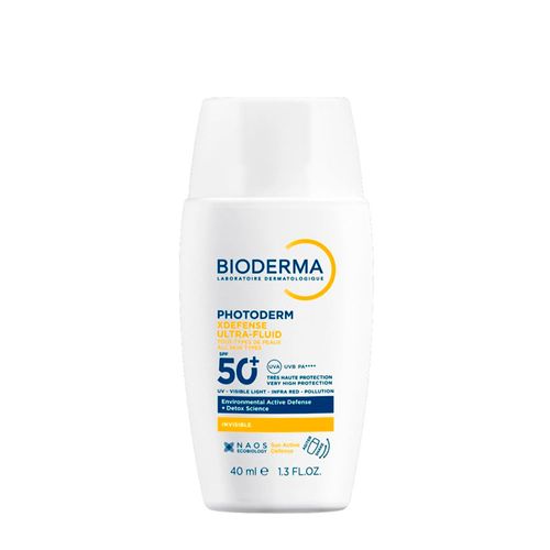 Protetor Solar Facial Bioderma Ultrafluido Photoderm XDefense FPS 60 Invisível 40ml Incolor