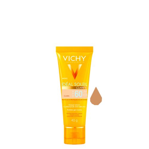 Protetor Solar Semi-Matte Facial FPS 60 Vichy Idéal Claro 40g Claro Protetor Solar Semi-Matte Facial FPS 60 Vichy Idéal Claro 40g Claro