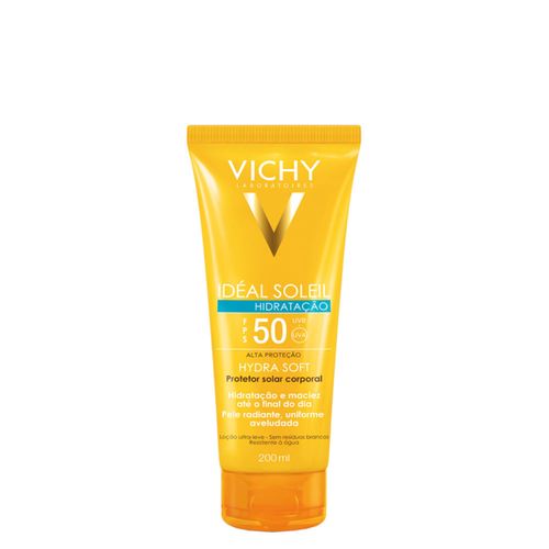 Protetor Solar Corporal Vichy Idéal Soleil Hydrasoft FPS 50 200ml FPS 50