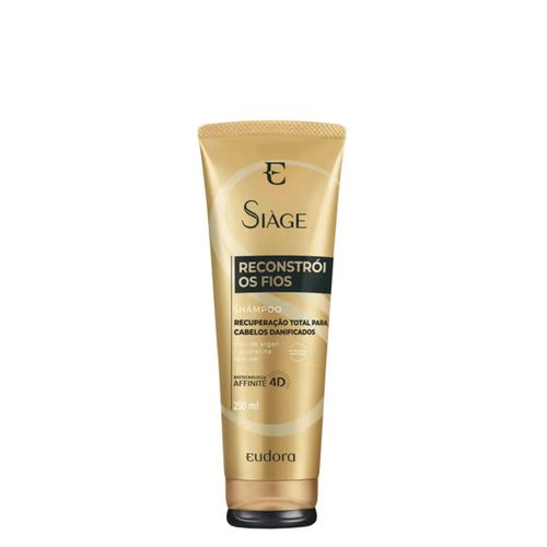 Shampoo Eudora Siàge Reconstrói os Fios 4D 250ml 250 ml