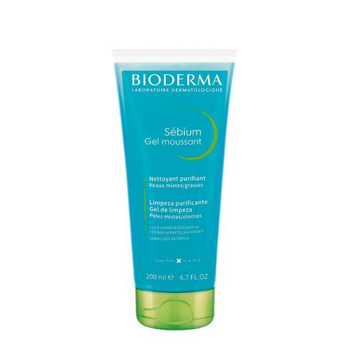 Gel de Limpeza Antioleosidade de Alta Tolerância Bioderma Sébium Gel Moussant 200ml 200ml