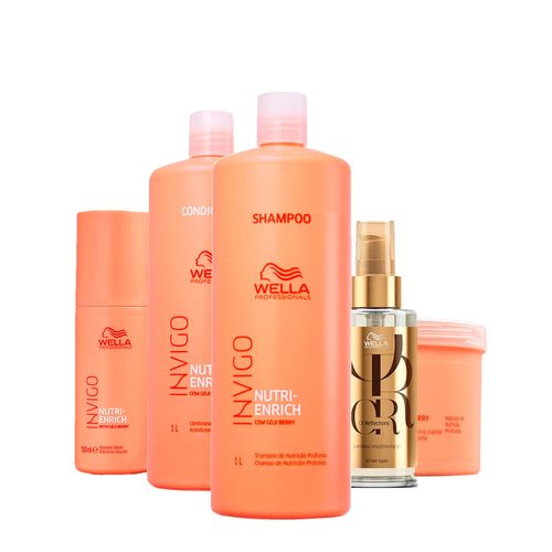 Kit Wella Professionals Invigo Nutri Enrich Profissional – 5 Produtos Kit