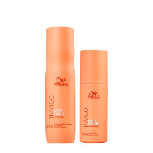 Kit Wella Professionals Invigo Nutri Enrich - Shampoo 250ml + Leave-In Wonder 150ml Kit