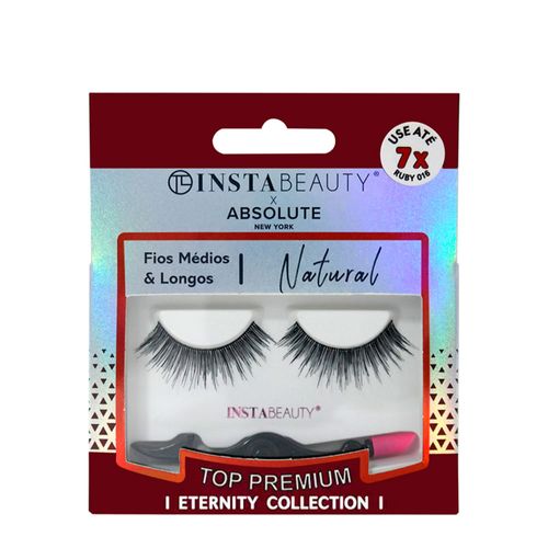 Cílios Postiços Curto Absolute New York Istabeauty Ruby 016 Preto 1 Par Ruby 016 Preto