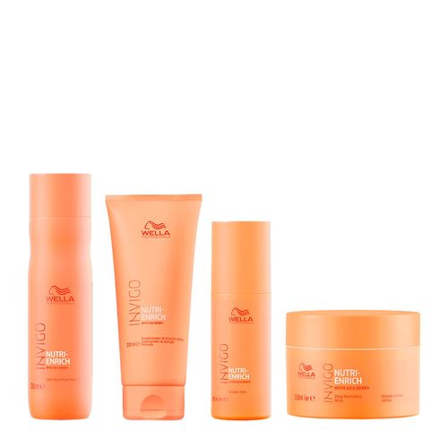 Kit Wella Professionals Invigo Nutri Enrich - Shampoo 250ml + Condicionador 200ml + Máscara 150ml + Leave-In Wonder 150ml Kit