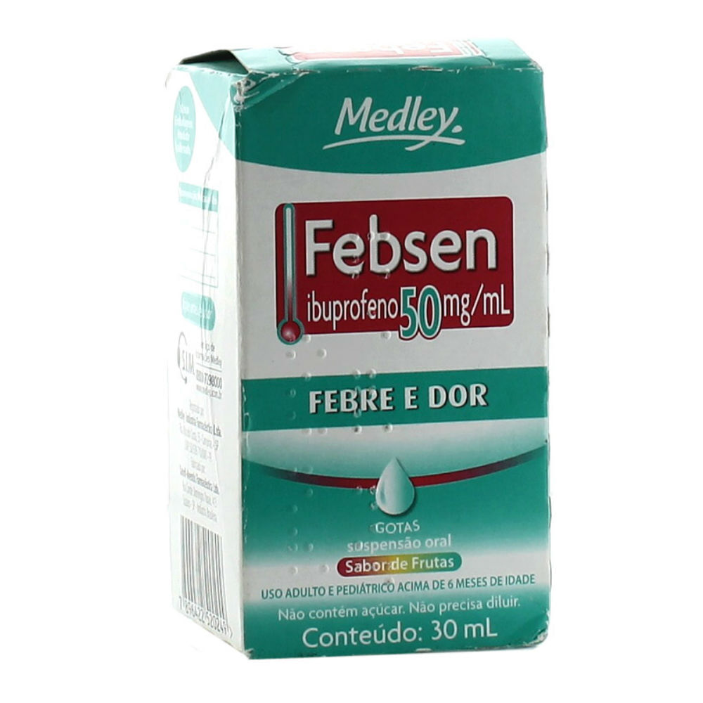 Analgésico e Antitérmico Febsen 50mg/ml 30ml