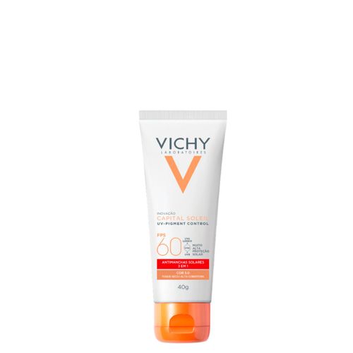 Protetor Solar Facial Antimanchas Vichy Capital Soleil Uv-Pigment Control FPS 60 3.0 40g 3.0