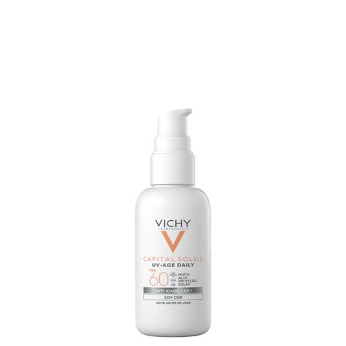 Protetor Solar Antimanchas FPS 60 Vichy Capital Soleil Uv-Age Daily 40g 40 g