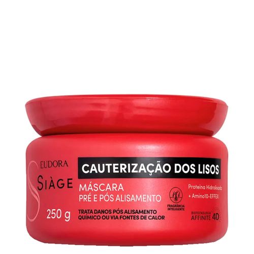 Máscara de Hidratação Eudora Siàge Cauterização Dos Lisos 250g 250 g