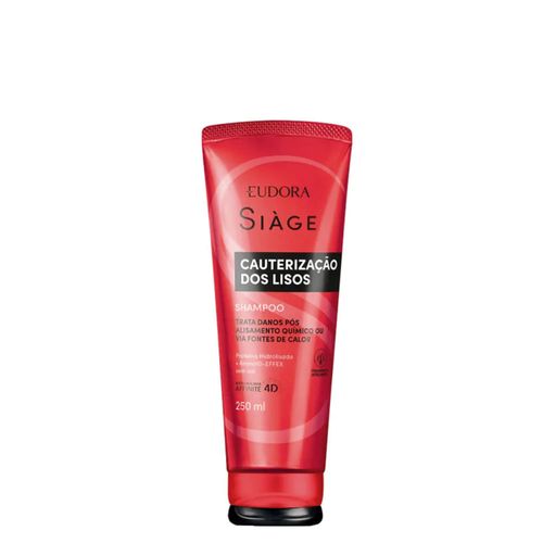 Shampoo Eudora Siàge Cauterização Dos Lisos 250ml 250 ml Shampoo Eudora Siàge Cauterização Dos Lisos 250ml 250 ml
