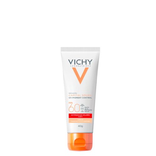 Protetor Solar Facial Antimanchas Vichy Capital Soleil Uv-Pigment Control FPS 60 1.0 40g 1.0