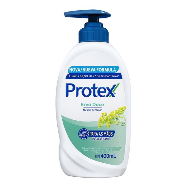 Sabonete Líquido Antibacteriano Protex Erva Doce 400ml