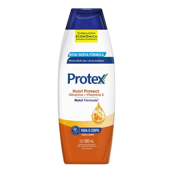 Sabonete Líquido Antibacteriano Protex Nutri Protect Vitamina E 650ml