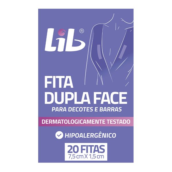 Fita Dupla Face Lib Para Decotes E Barras 20 Unidades