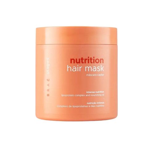 Máscara Braé Stages Nutrition Máscara de Nutrição Profunda Cabelos Danificados 500 g Máscara Braé Stages Nutrition Máscara de Nutrição 500g