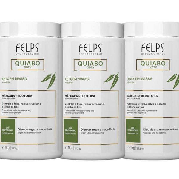 Kit Felps XBTX em Massa Redutor de Volume (3 x 1 Kg)