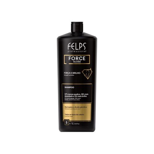 Felps Force Gloss Shampoo Força e Brilho 1 Litro Felps Force Gloss Shampoo Força e Brilho 1 Litro