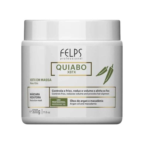 Botox Capilar Felps Quiabo XBTX Redutor de Volume em Massa 500 g Botox Capilar Felps Quiabo XBTX Redutor de Volume 500g