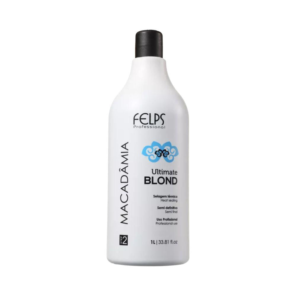 Progressiva Felps Macadâmia Ultimate Blonde Selagem Térmica 1 Litro