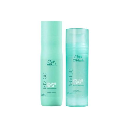 Kit Wella Invigo Volume Boost Shampoo 250 ml + Máscara Crystal 145 ml Kit Wella Invigo Volume Boost Shampoo Máscara Crystal