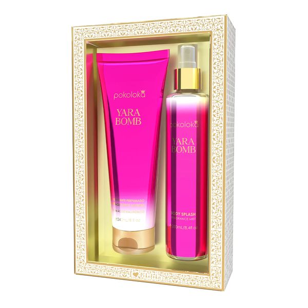 Kit Pokoloka Luxury Yara Bomb - Loção Corporal + Body Splash Kit