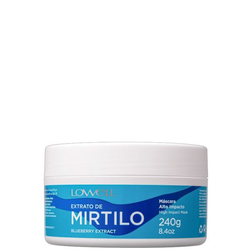 Lowell Extrato de Mirtilo - Máscara Capilar 240g Lowell Extrato de Mirtilo Alto Impacto - Máscara Capilar 240g 240g