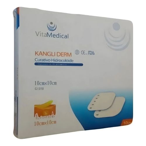 Curativo Hidrocolóide Extra Fino Kangli Derm 10x10cm 1 Unidade