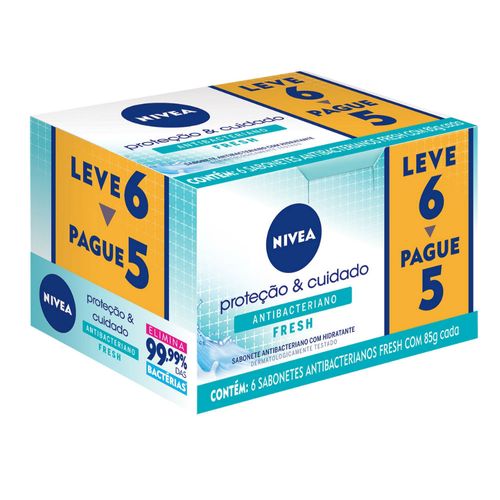 Kit-Sabonete-Nivea-Antibacteriano-Fresh-85g-Leve-6-Pague-5-546615 Kit-Sabonete-Nivea-Antibacteriano-Fresh-85g-Leve-6-Pague-5-546615