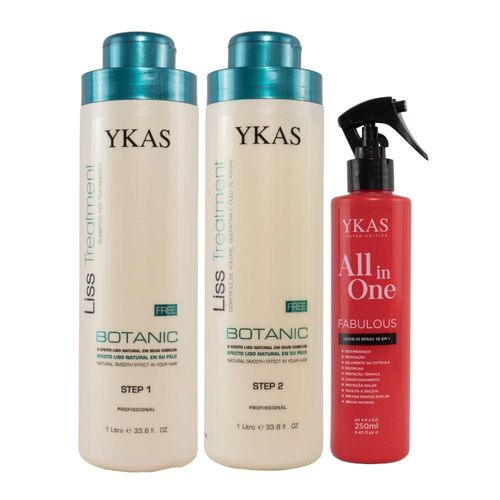 Kit Ykas Botanic Progressiva Formol Free 2x1L+ All In One