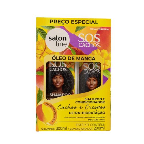 Kit Salon Line S.O.S Cachos Manga Shampoo e Condicionador