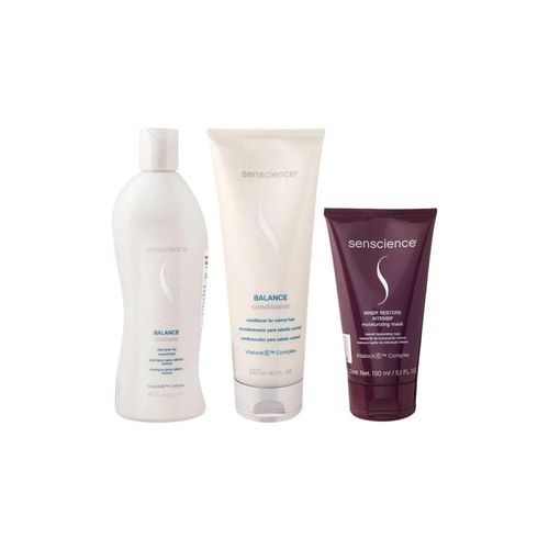 Kit Senscience Balance Home Care + Mask inner Restore 150ml