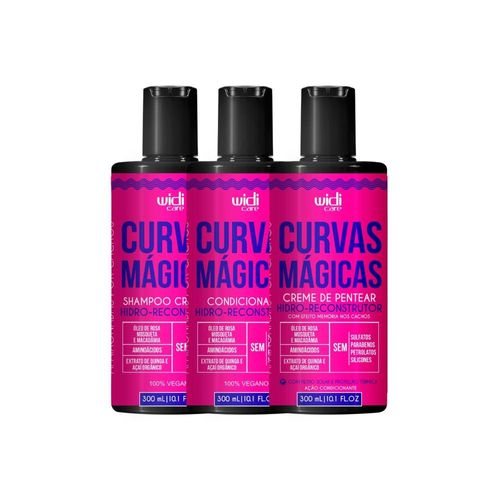 Kit Widi Care Curvas Mágicas Shampoo Condicionador e Creme