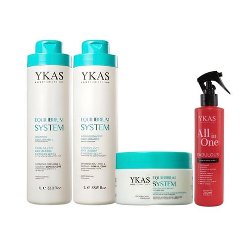 Kit Ykas Equilibrium System Grande Completo +Hair All in One