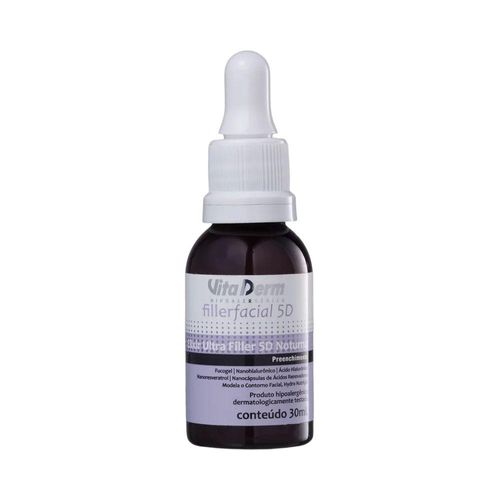 Vita Derm Filler Facial 5D Sérum Noturno 30 ml